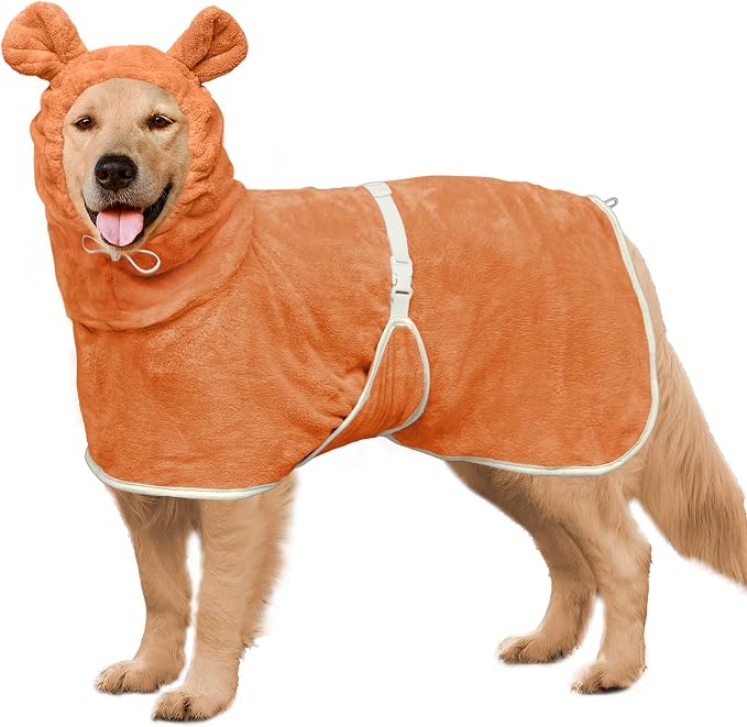 Dog Bathrobe Super Absorbent Towel Robe by HhiMyOct