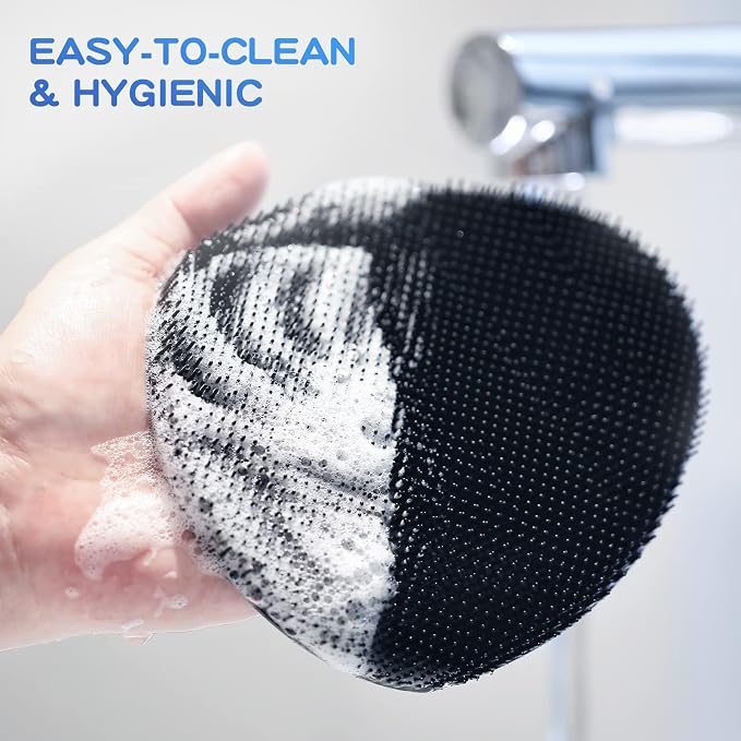 Manmihealth Soft Silicone Shower Brush, Super-lathering Body & Face Brush - Image 6