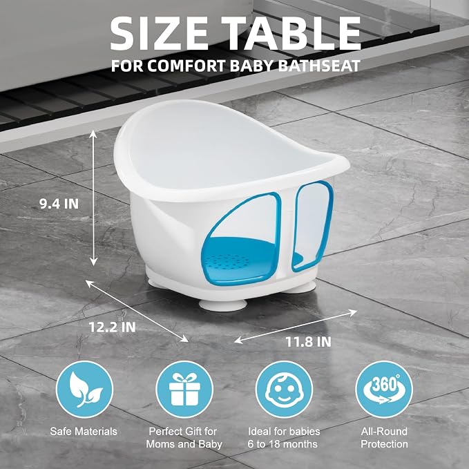 Baby Bath Seat with Non-Slip Suction Cups - Image 5