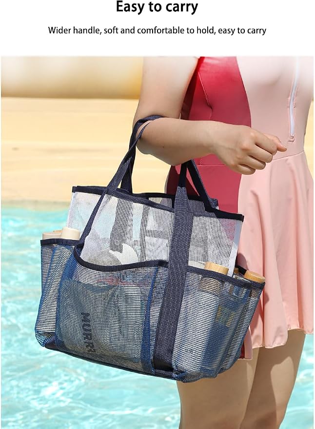 NAJIAKA Mesh Shower Caddy Bag Portable, Travel Toiletry, Organizer - Image 6