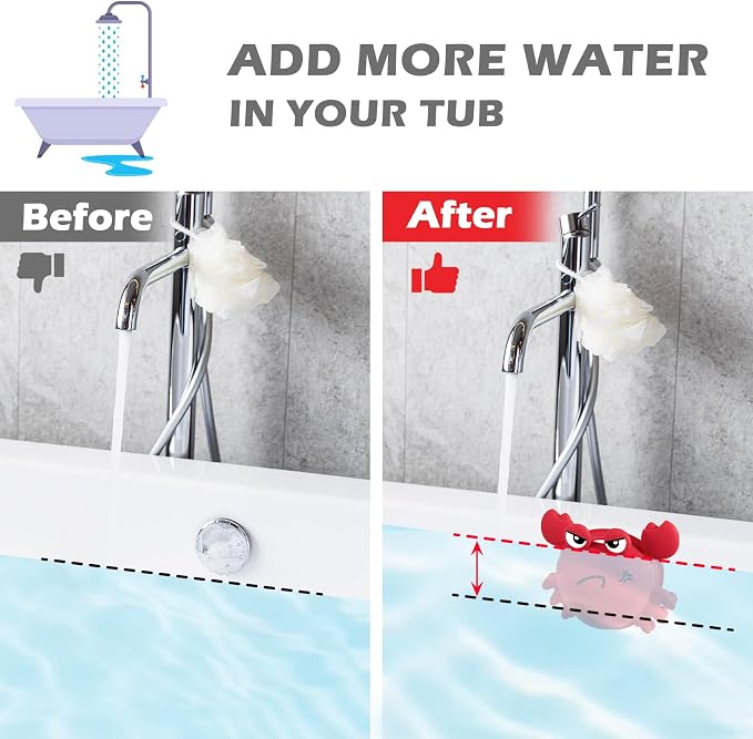 Koluti Silicone Bathtub Overflow Drain Cover, Bath Drain Stopper - Image 5