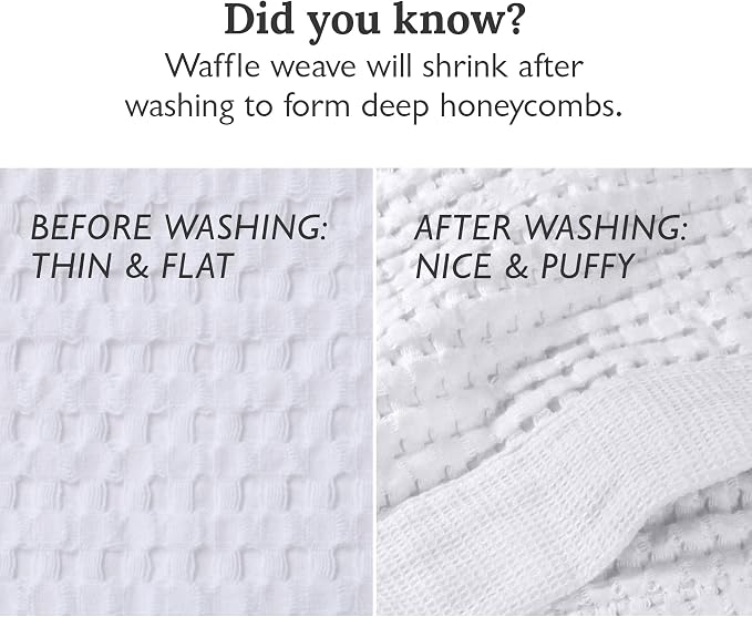 GILDEN TREE Waffle Bath Sheet Quick Dry Towel, Thin Luxury Bath Towels - Image 8