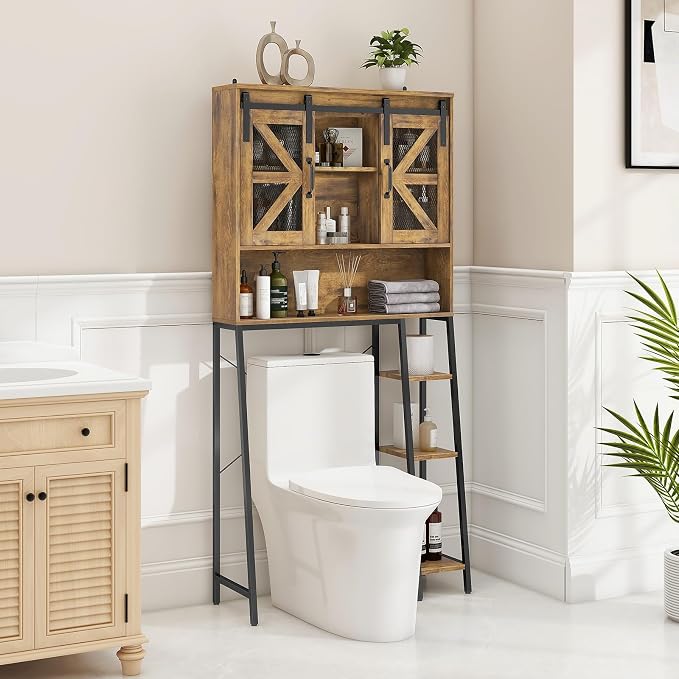Vabches Over The Toilet Storage Cabinet, Farmhouse Storage Cabinet Over Toilet - Image 7