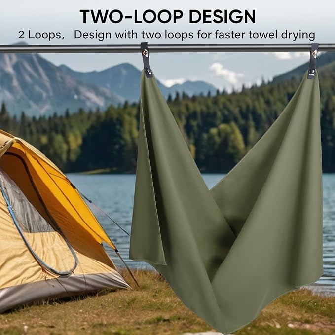 APEXUP Microfiber Travel Towel, Ultra Absorbent Quick Dry Towels, Lightweight - Image 7