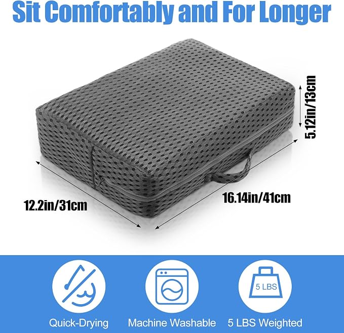 2 Pcs Hot Tub Booster Seat Weighted Spa Bathtub Booster Cushion - Image 2