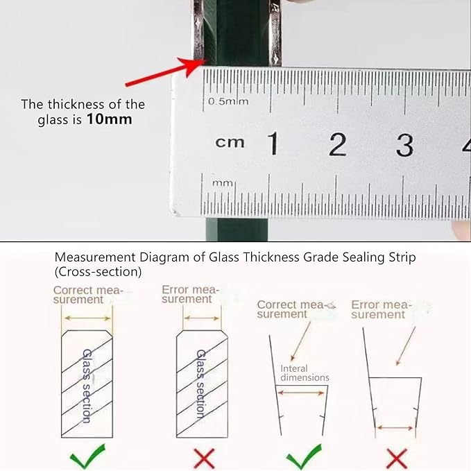 Frameless Soft Shower Door Sweep Seal Drip Rail, Glass Shower Silicone Door - Image 7