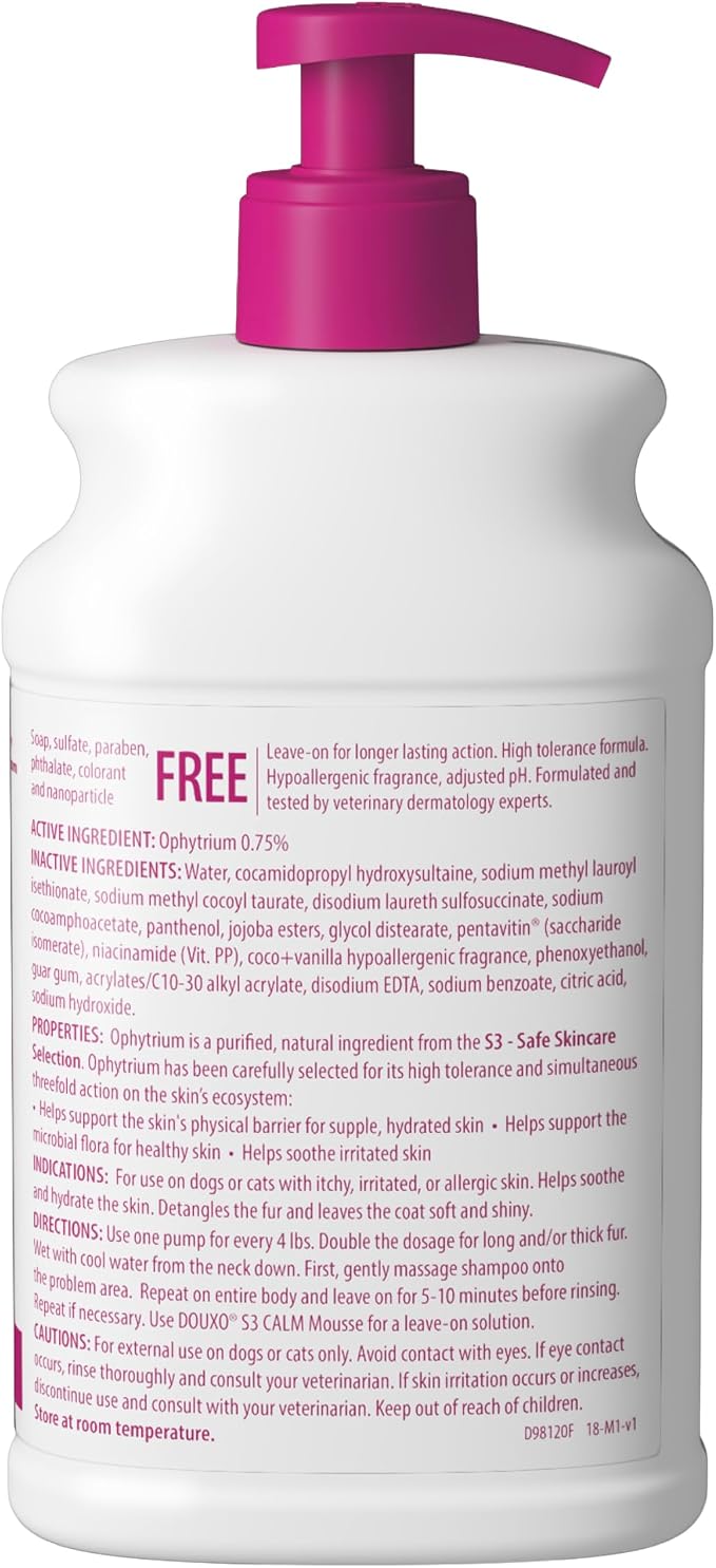 Douxo S3 Calm Shampoo, Contains 0.75% Ophytrium, - Image 9