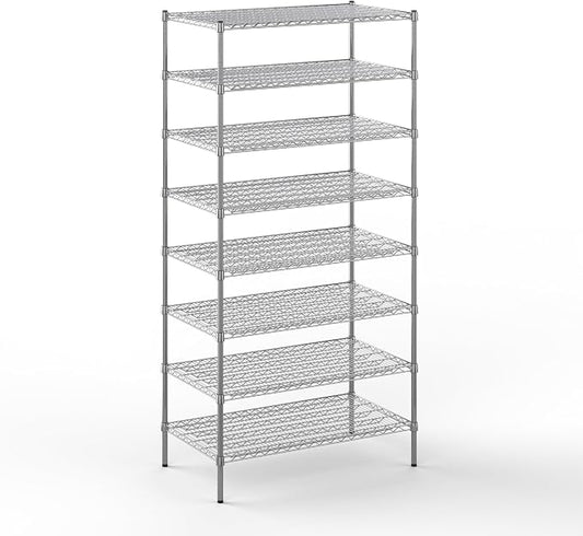 24" Deep x 42" Wide x 86" Height Wire Shelving Kit | 8-Tier | NSF Commercial by Regal+Altair