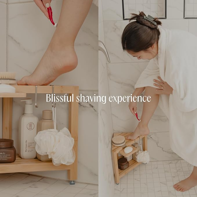 ATALIA Corner Shower Stool for Inside Shower - Image 3