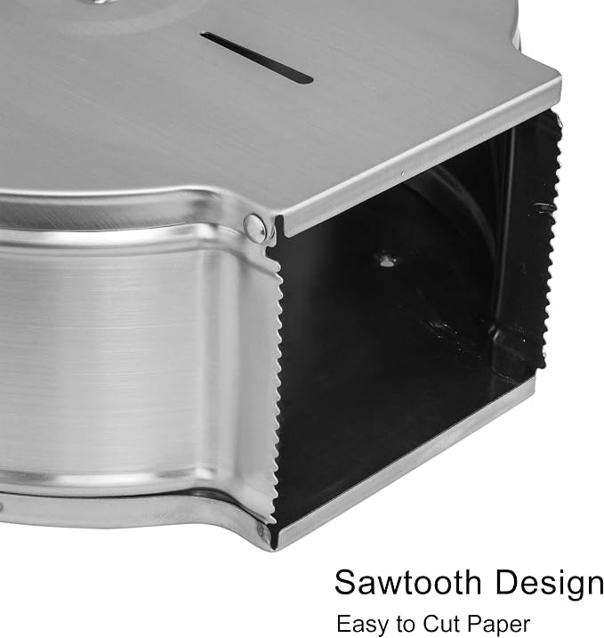 Commercial Jumbo Toilet Paper Dispenser, Wall Mount Stainless Steel 9 Inch Roll - Image 5