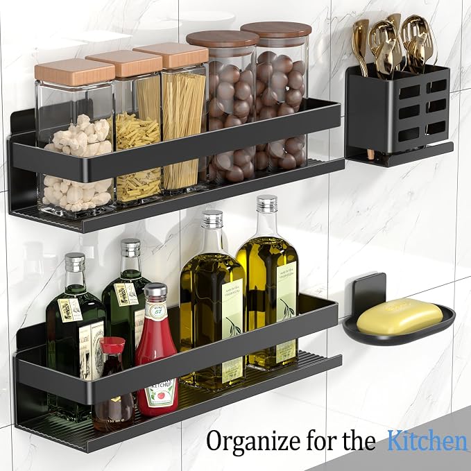 Shower Caddy, Shower Shelf 4 Pack - Image 4