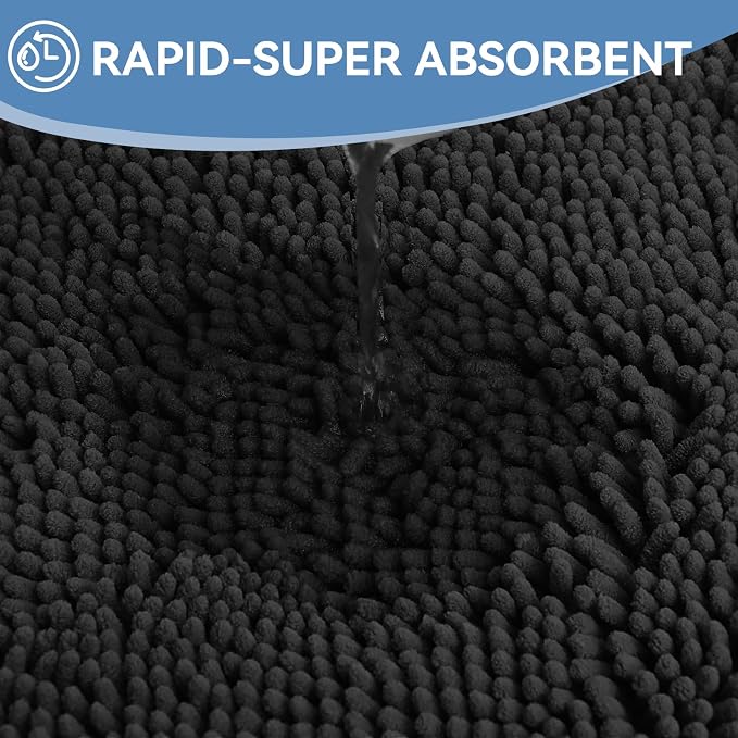 Bcoimo 70"×24" Absorbent Bath Mat, Non-Slip - Image 5