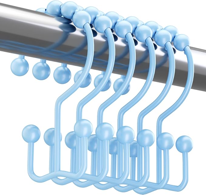 Titanker Shower Curtain Hooks, Rust Resistant Shower Curtain Rings by Titanker