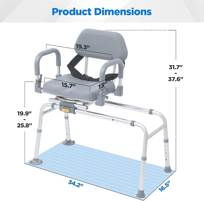 FSA/HSA Eligible Sliding Shower Chair - Image 7