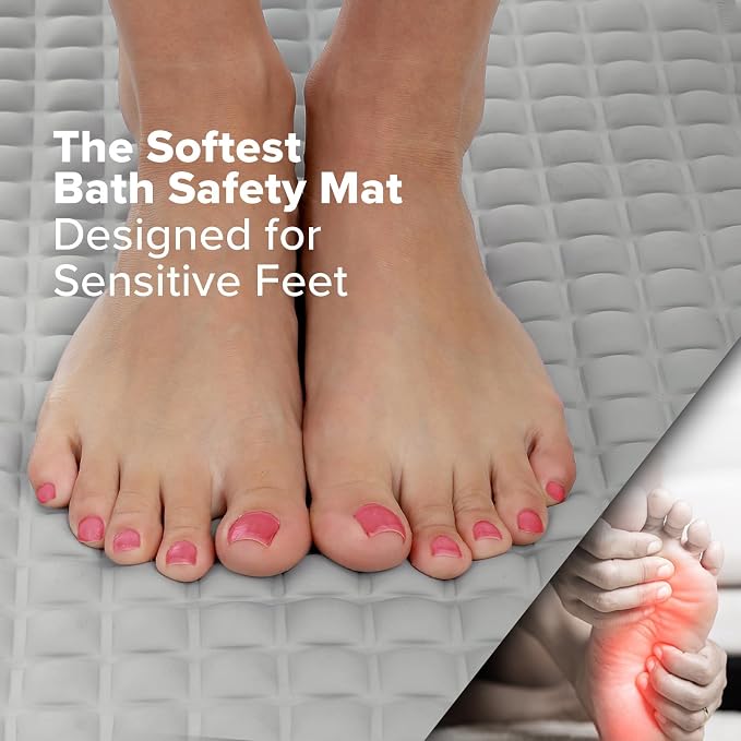 SlipX Solutions Extra Comfort Bathtub Mat Designed - Image 2