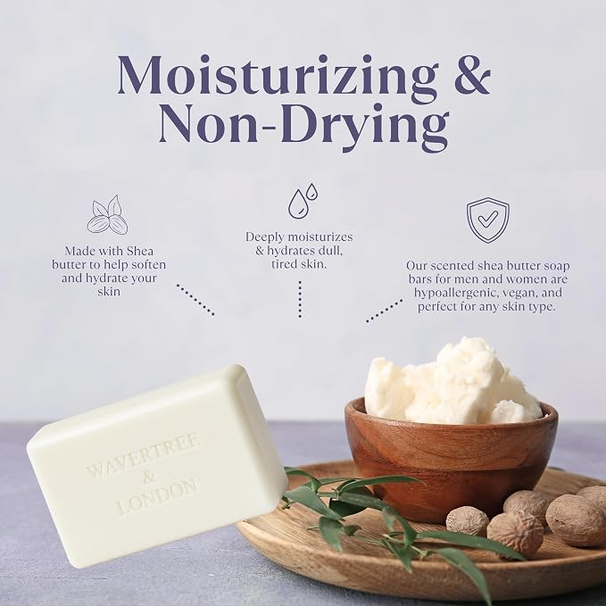 Wavertree & London Flower Market Scented Natural Soap, 7oz Moisturizing French - Image 3