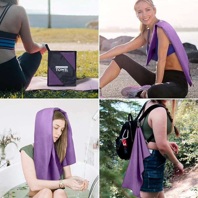 Microfiber Travel Towel, Soft Lightweight Quick Dry Towel, Super Absorbent - Image 5