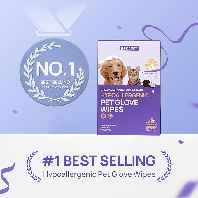 HICC PET Cleaning Deodorizing Glove Wipes - Image 2