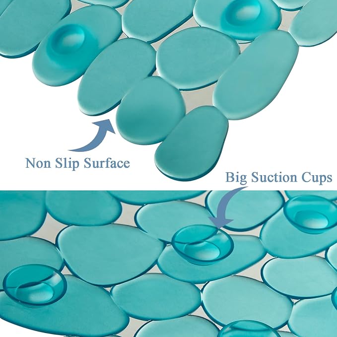 Bath Shower Mat Non Slip: Extra Large Pebble Bathtub mat - Image 4