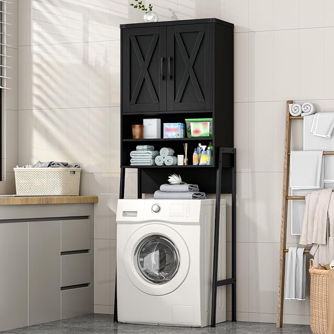 Vabches Over The Toilet Storage Cabinet, Farmhouse Over Toilet Storage Cabinet - Image 7