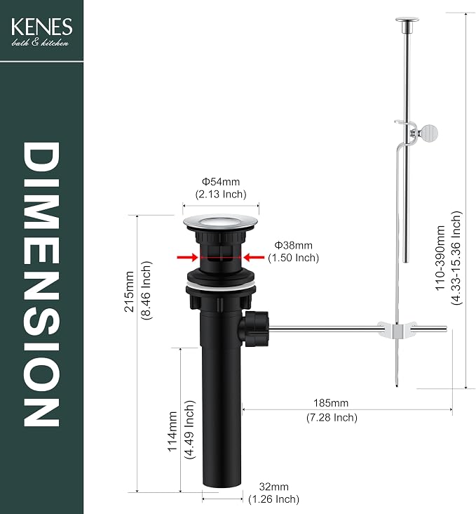 KENES Bathroom Sink Drain Stopper - Image 6