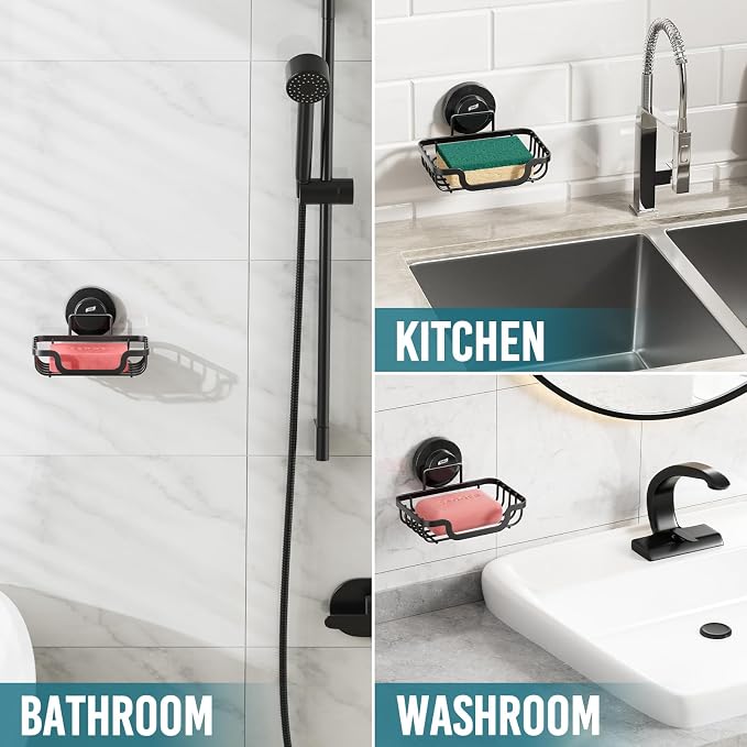 TAILI Soap Holder Dish Suction Cup, Bar Shampoo Rack - Image 4