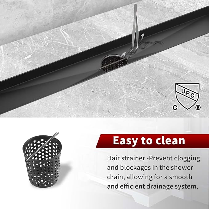 Sharp-tec Linear Shower Drain, 24 inch Shower Drain - Image 4
