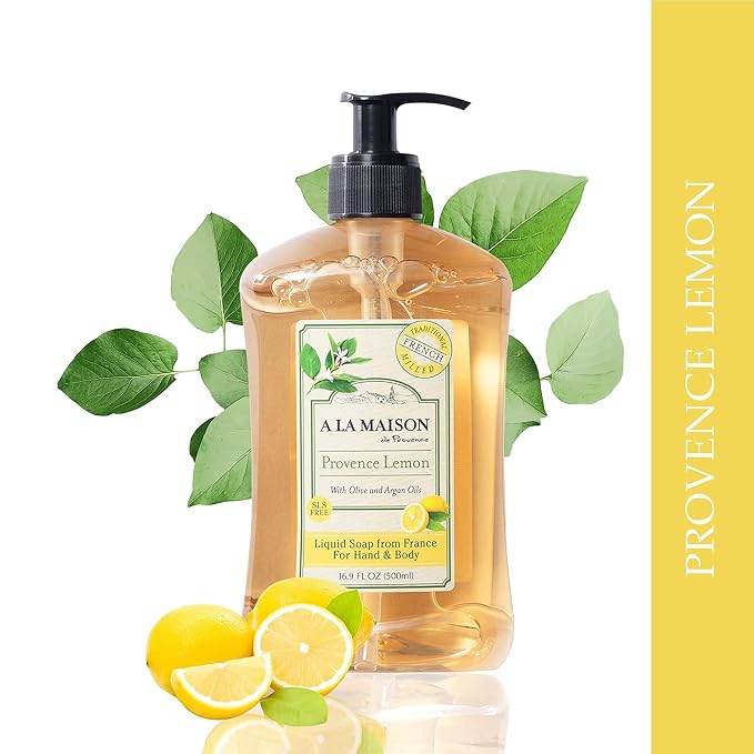 A LA MAISON Provence Lemon Liquid Hand Soap 16.9 Fl Oz - Image 3
