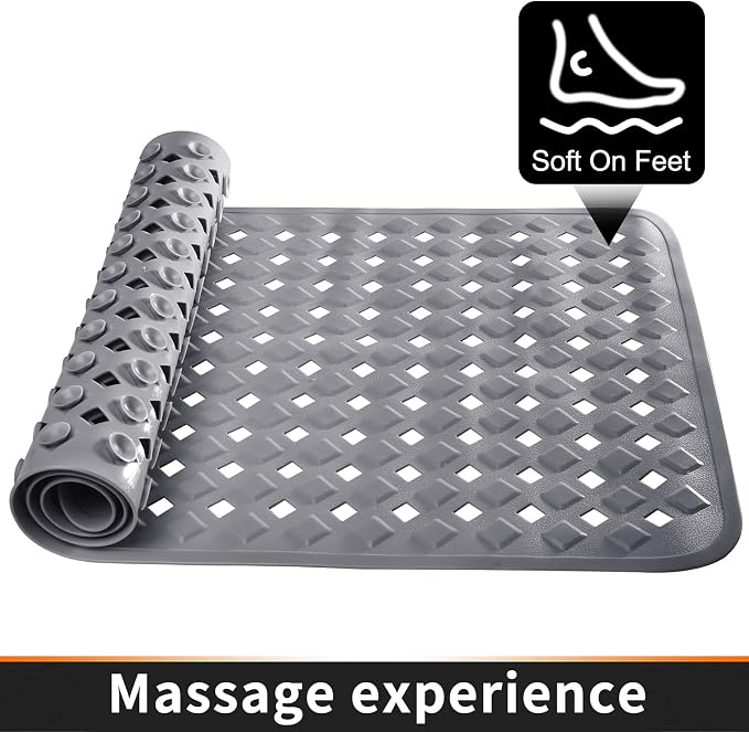 Yimobra Bathtub Mat Non Slip, Super Strong Suction Cups, 27.5"x15.5" Long - Image 8