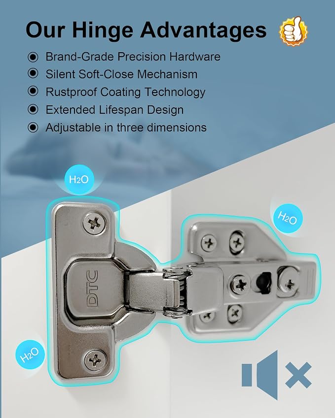 Bathroom Cabinet Wall Mount Buffering Hinge, Large Space Wooden Medicine Cabinet - Image 6