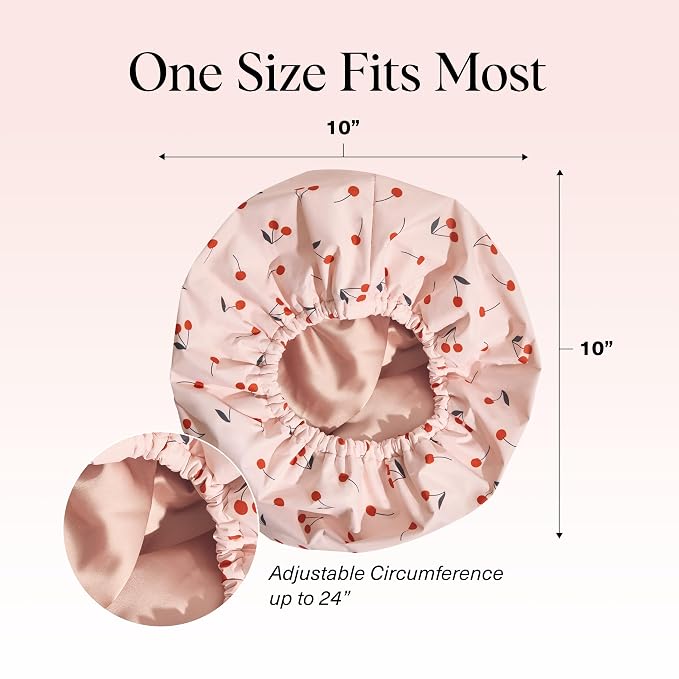 Kitsch Luxury Shower Caps for Women Reusable Waterproof - Image 5