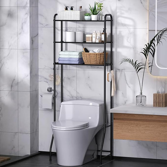 samstar 3 Tier Over The Toilet Storage Rack, Bathroom Organizer Shelves Cabinet by Samstar