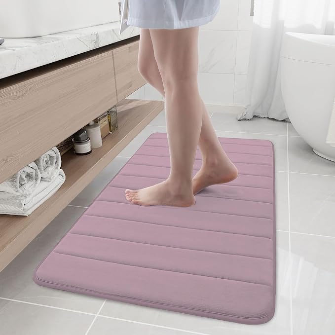 Buganda Memory Foam Bath Mat, Ultra Soft and Non-Slip Bathroom Rugs, Water by Buganda