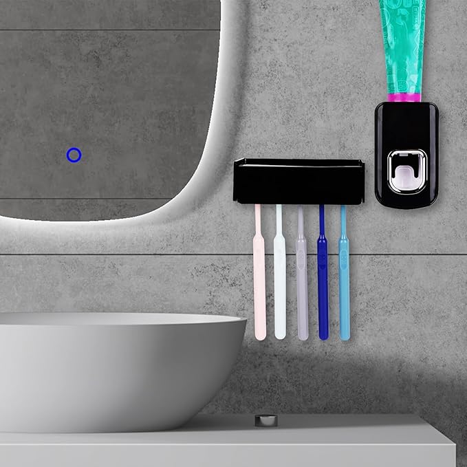 5 Slots Wall Mount Toothbrush Holder - Image 3
