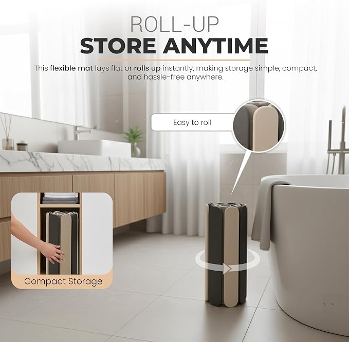 CosyVine Non-Slip Foldable Stone Bath Mats - Image 5