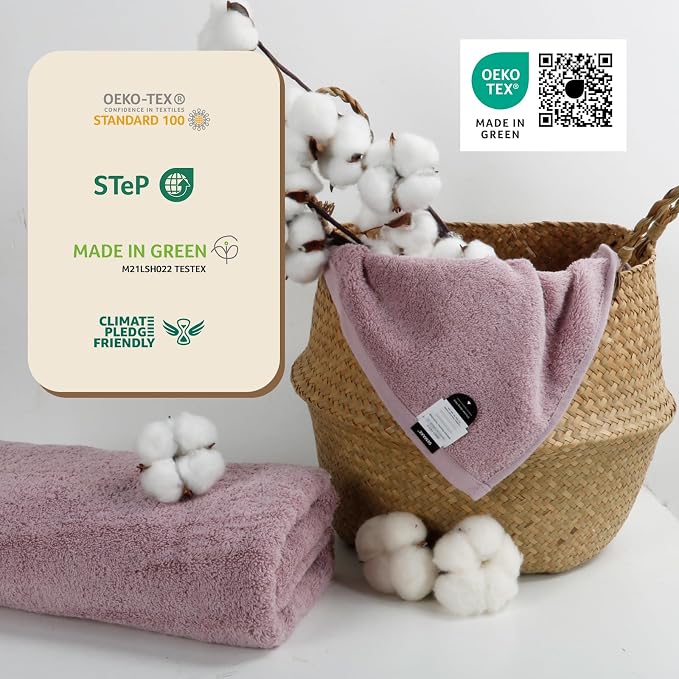 SEMAXE 4-Pack Luxury Bath Towels - Image 9
