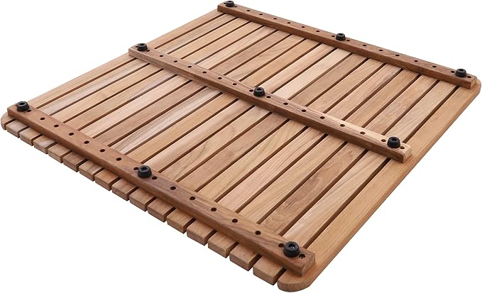 Nordic Style Premium Teak Shower and Bath Mat - Image 3