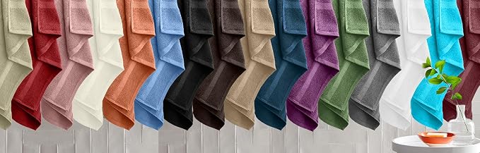 DAN RIVER Bath Towels Set of 4, 27 x 54 Inches, 100% Cotton, Larger & Lighter - Image 6