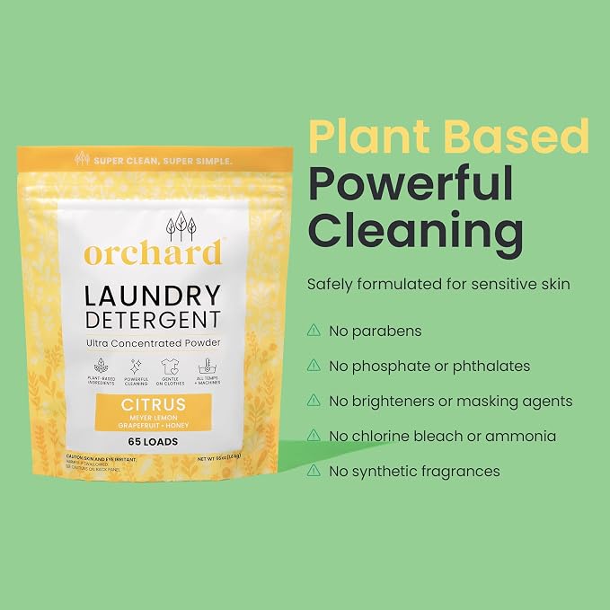 Orchard Laundry Detergent Powder Natural Deep Cleaning Laundry Powder - Image 3