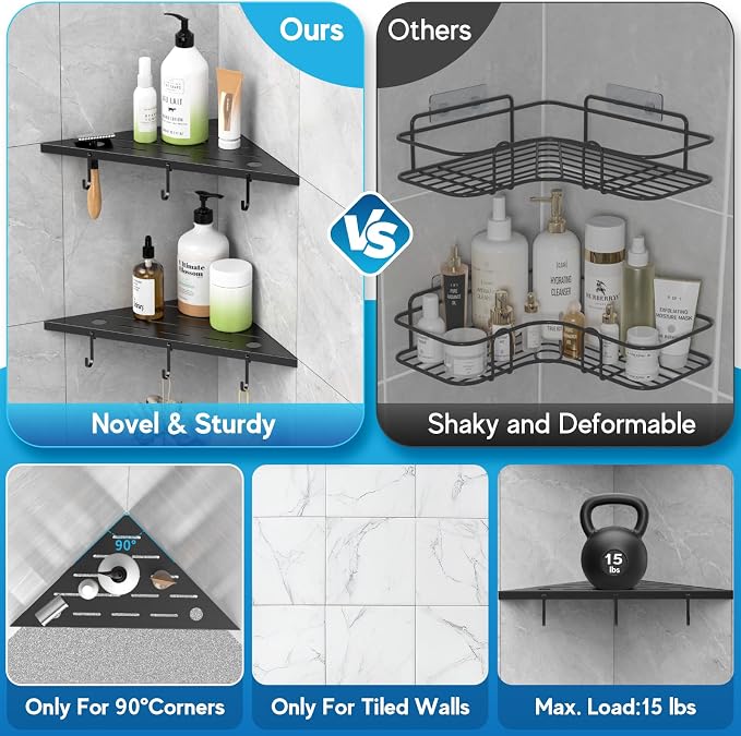 Corner Shower Shelves - Image 5
