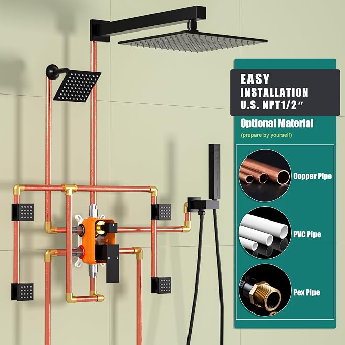 Enga Dual Shower Head Shower System - Image 7