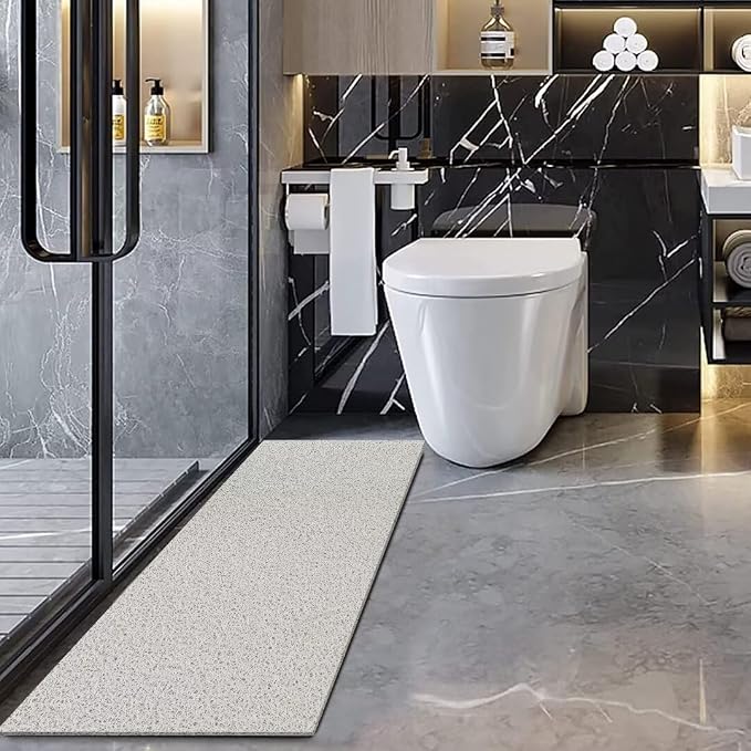 godehone Shower Mats Non Slip Without Suction Cups, PVC Loofah Bathroom Mats - Image 5