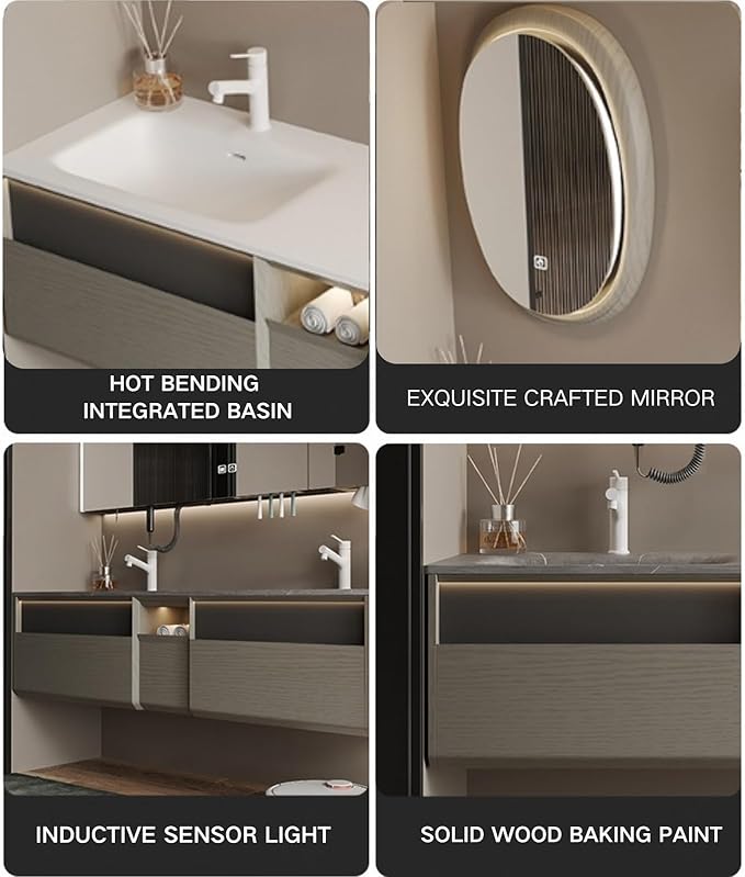 Double Sink Bathroom Vanity, Floating Vanity - Image 5
