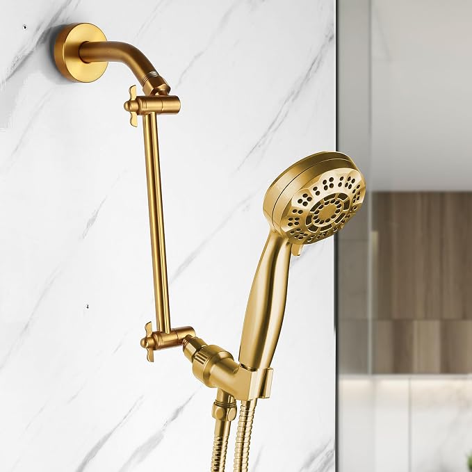 Shower Head Extension Arm, 10 Inch Adjustable Shower Arm - Image 2