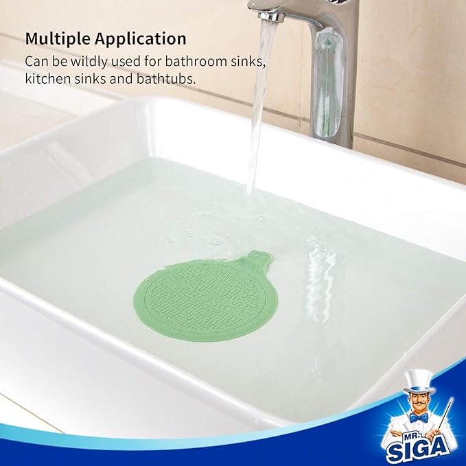 MR.SIGA Silicone Bathtub Stopper, Drain Stopper - Image 5