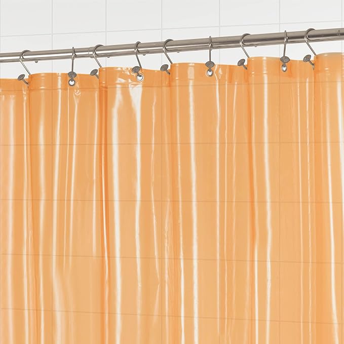 Barossa Design Clear Orange Shower Curtain Liner - Image 4