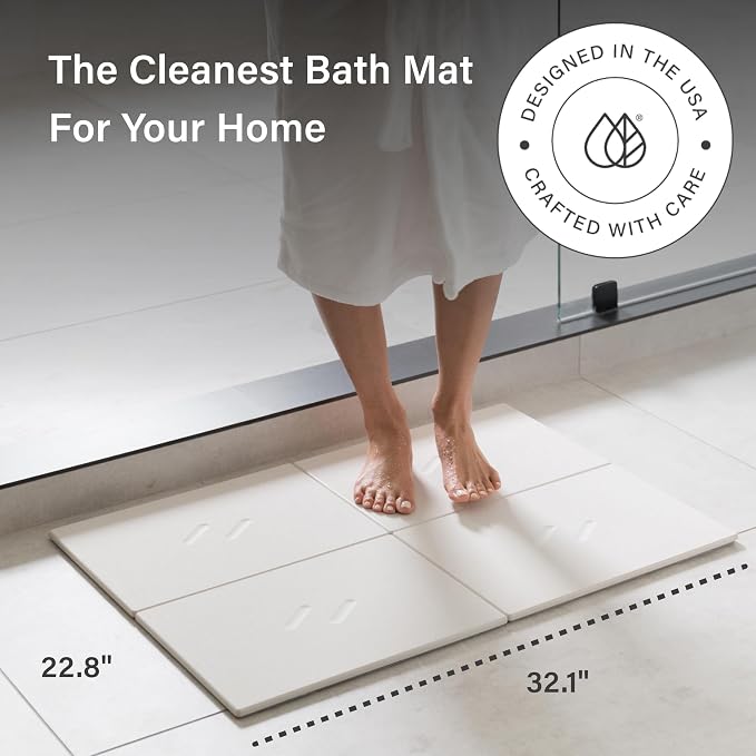 Dorai Home Stone Bath Mat for Bathroom – Large, Quick-Drying, Non-Slip Surface - Image 2