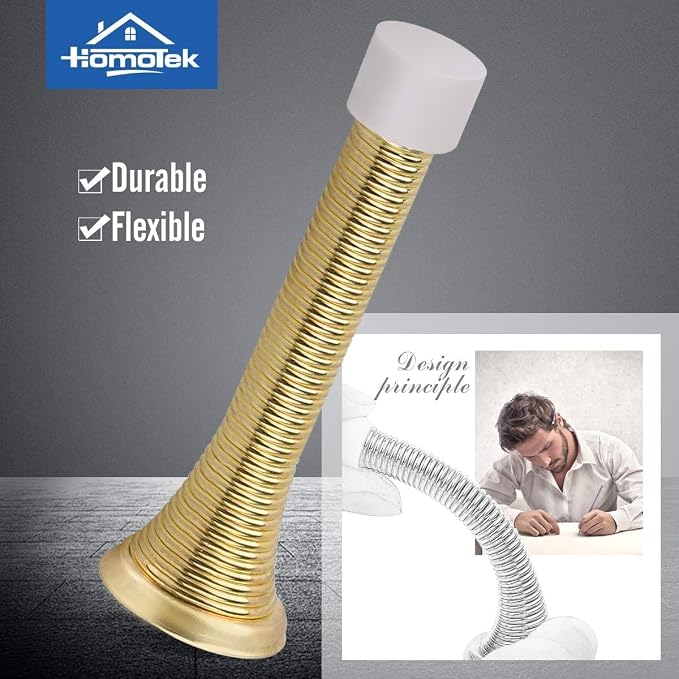 HOMOTEK 50 Pack Spring Door Stopper - Image 2