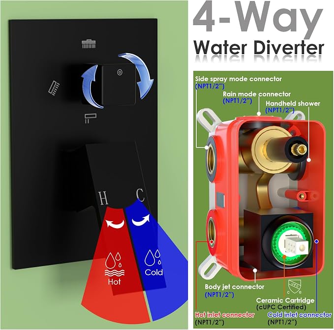 Enga Dual Shower Head Shower System - Image 9