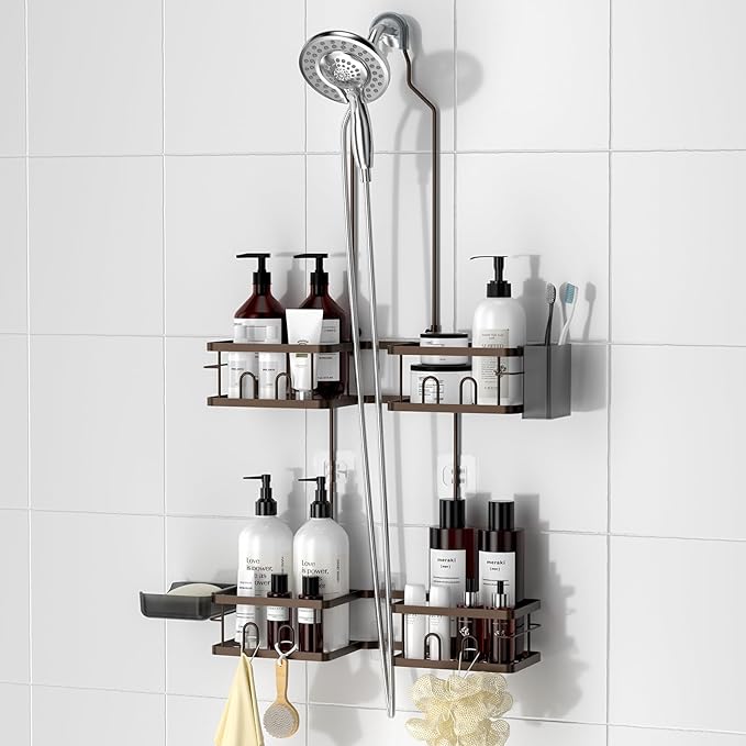 REINHARDT Adjustable Shower Caddy Hanging Rustproof Shower Caddy by REINHARDT